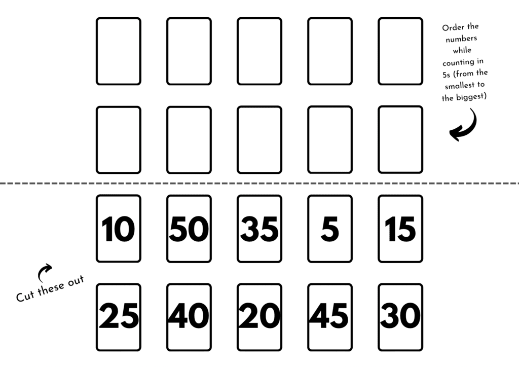 Counting in 5s worksheet