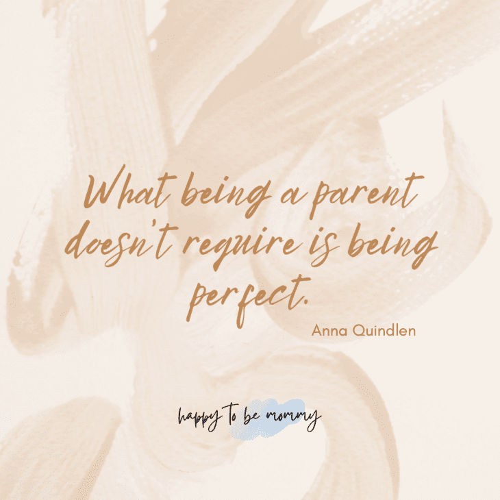 What being a parent doesn’t require is being perfect.